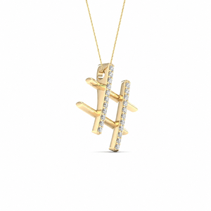 Colgante de Diamante Cultivado en Laboratorio con Corte Redondo en Oro de 10K, 14K, 18K, Plata 925, 935, Joyería Moderna para Regalo de Aniversario de Bodas - Product Image 2
