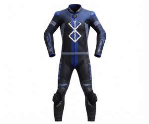 Combinaison de moto en cuir sur mesure de qualité supérieure MotoCP Racing 1 pièce, équipement de conduite avec bosse niveau 2 CE, fabriquée sur mesure - Product Image 1