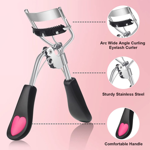 Wholesale Stainless Steel Black Color Coated Eyelash <b>Curlers</b> Eye Curling Clip Beauty Tool Professional Stylish <b>Lashes</b> <b>Curler</b> - Product Image 6