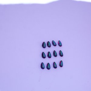 12 piezas de cuarzo místico con corte de pera, piedra suelta iridiscente de 6x9mm en forma de lágrima arcoíris para la fabricación de joyas - Product Image 5