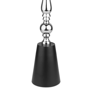 Metal Valora Candle Holder Silver/Gold <b>Top</b> and with Black Finished Base for Christmas Valentine's Day & <b>Easter</b> Home Decoration - Product Image 3