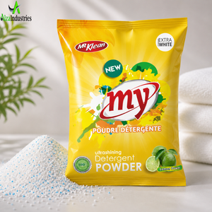 Lemon Fragrance OEM <b>Laundry</b> <b>Detergent</b> Powder | High Foam Ultra White Clothes Cleaner | Strong Stain Remover Bulk Export Quality - Product Image 3