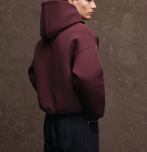 New Arrival 2026 Custom High Quality 100% Organic Cotton Eco-Friendly Winter Sweatshirt Hooded Pullover Solid Plain Blank Hoodie - Product Image 4