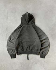 เสื้อฮู้ดโอเวอร์ไซส์สำหรับผู้หญิง ผ้าฝ้าย 100% ลายดอกไม้พิมพ์แบบไม่ทอ ทรงหลวมไหล่ตก ระบายอากาศได้ดี ยาวพิเศษ สไตล์ล้ำสมัยสำหรับฤดูใบไม้ร่วง - Product Image 1