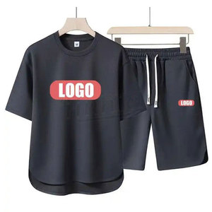 Latest Fashion Wholesale Customize T-Shirt And Shorts <b>Set</b> Men Cheap Price Summer Men <b>Twin</b> <b>Set</b> 2 Piece Men Jogging Short <b>Set</b> 2025 - Product Image 4