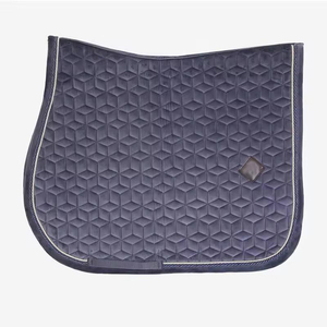 Tapis de selle d'équitation style dressage occidental en gel, coton, mousse, tissu, doublure en polycoton, coussin en feutre de laine personnalisable - Product Image 3