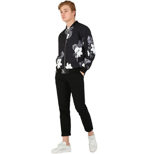 Blousons Bomber Homme Tendance à Manches Longues en Polaire Chauffante – Service OEM Disponible – Blousons Bomber Col Montant - Product Image 4