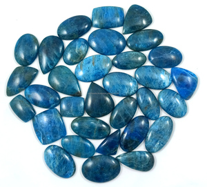 Vente en gros de pierres précieuses naturelles en cristal, apatite cabochon pour la fabrication de bijoux en argent DIY - Product Image 2