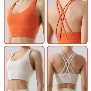 Ensemble 2 pièces Pilates personnalisable : Soutien-gorge de sport sans couture écologique et pantalon taille haute élastique en Spandex/Nylon pour un effet push-up des hanches - Product Image 5