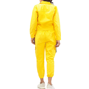 Conjunto Deportivo para Mujer, Chaqueta Corta con Cierre y Pantalones Jogger, Diseño Sólido, Cortavientos para Correr - Product Image 2