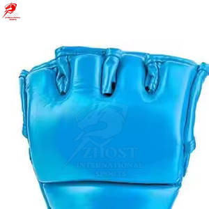 Guantes Profesionales de Cuero para MMA, para Entrenamiento de Grappling, Palma Abierta, Acolchado de Alta Densidad, Equipo de Boxeo - Product Image 6