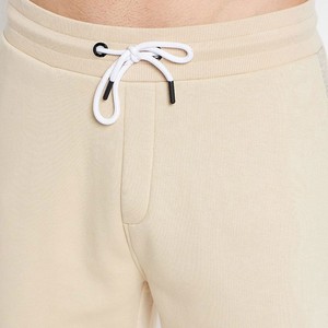 Ensemble de survêtement décontracté pour homme, couleur beige, à blocs de couleurs, avec capuche, fermeture éclair, manches longues, coupe régulière, 100 % coton, pour l'automne - Product Image 5