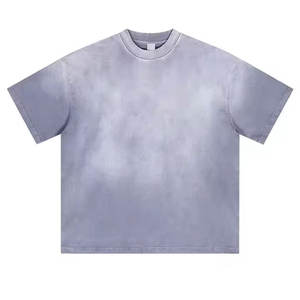 T-shirt imprimé délavé 100 % coton coupe ample pour homme, prix abordable, logo personnalisé, t-shirts délavés au soleil au meilleur prix - Product Image 1