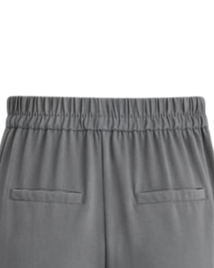 Custom Grey Wide Leg Pants Women Casual High Waist <b>Drawstring</b> <b>Trousers</b> Loose Fit Straight Pants Comfortable Lounge Wear Fashion - Product Image 6