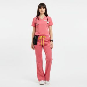 OEM Custom Medical <b>Scrubs</b> <b>Set</b> Breathable Nurse Uniform Comfortable Hospital Workwear Supplier High quality <b>Scrub</b> Suits - Product Image 4