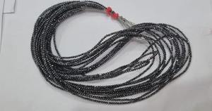 2. Cuentas facetadas de moissanita negra MM, corte AAA, tira de 16 pulgadas - Product Image 2