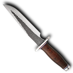 Cuchillo de Caza LEGACY BLADES Hecho a Mano de Acero al Carbono, Hoja Fija de Punta Caída, Borde Plano, Mango de Madera, Grado Industrial, OEM Personalizable - Product Image 4