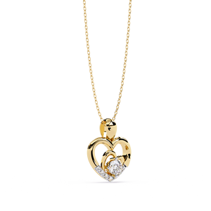 จี้เพชรทรงกลมแบบคลาสสิก ทองคำแท้ 14K ประดับเพชรแล็บ สำหรับผู้หญิง เหมาะเป็นของขวัญสำหรับงานปาร์ตี้ - Product Image 2