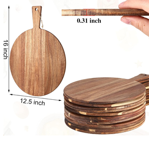 Planche à découper en bois artisanale en gros, plateau de service personnalisé pour charcuterie et fromages, planche à découper en bois durable du Vietnam - Product Image 2