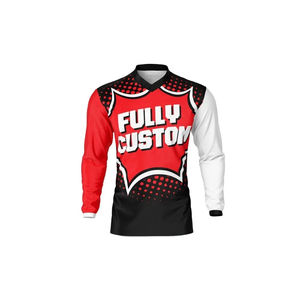 Jersey de Motocross Totalmente Personalizado para Adultos, de Alta Calidad, con Mangas Largas, Nombre del Equipo de Carreras, para Motociclismo y Automovilismo - Product Image 2