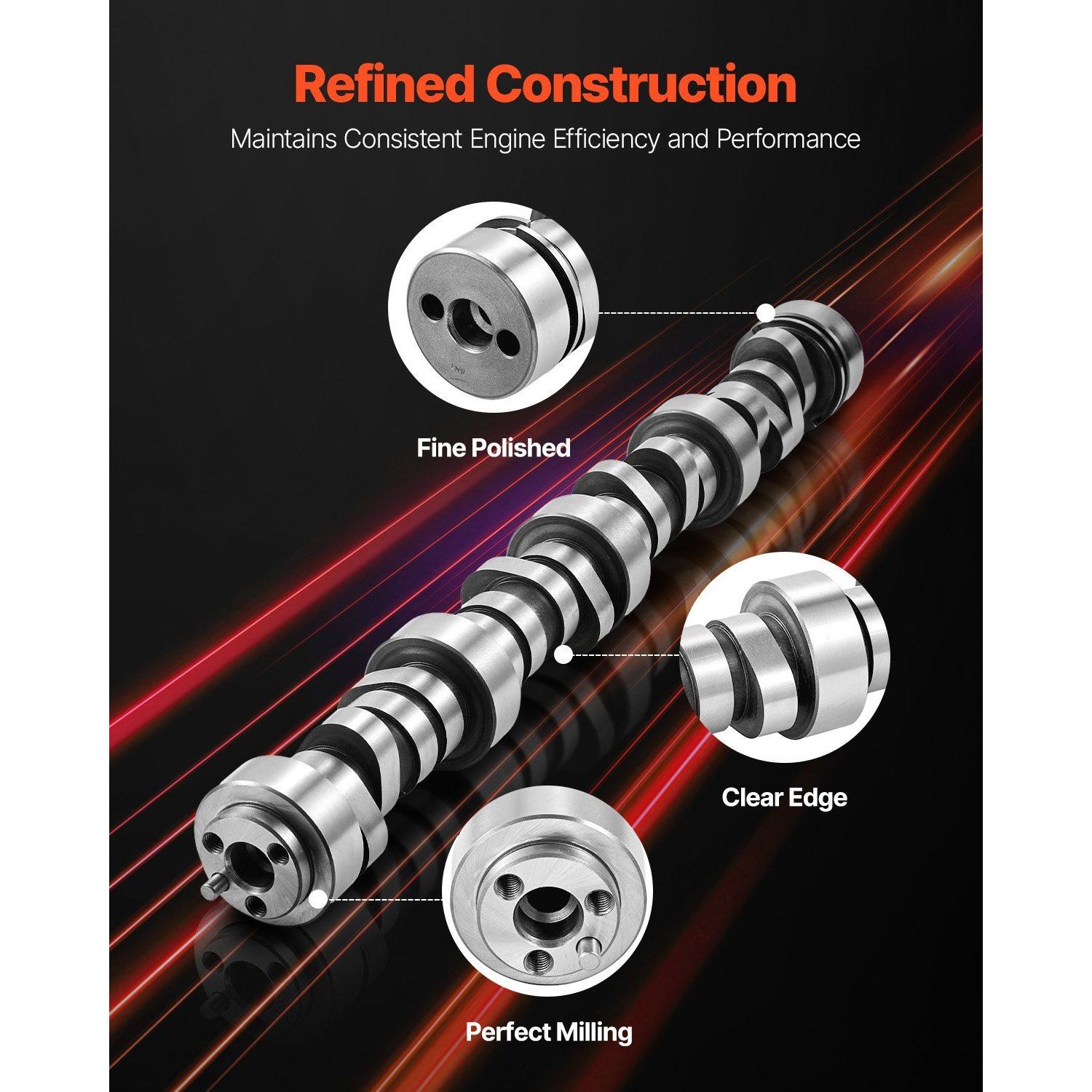 Norris 12625437 SP011-16 Camshaft for 1999-2013 for Gen3/4 Trucks Engine New Replace/Repair Cam and Bearing Bushes Bearing Parts Image 4