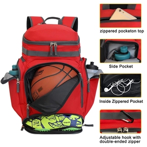 Sac à dos de sport personnalisé pour jeunes, football et soccer, avec compartiment à chaussures, polyester 600D, service OEM/ODM - Product Image 2