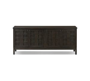 Cómoda Kirana Hecha de Madera de Caoba Sólida de Alta Calidad con Acabado Negro para Uso en Interiores. - Product Image 1
