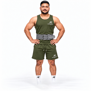 Cinturón de Levantamiento de Pesas de Cuero para Hombre, Hebilla de Doble Punta, Entrenamiento de Fuerza en el Gimnasio, Venta al por Mayor, Proveedor OEM, Soporte Personalizado para Gimnasio - Product Image 1