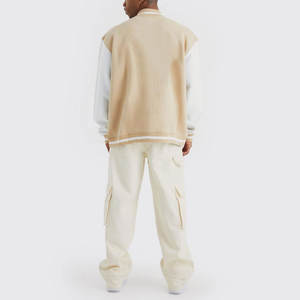 Street Wear Style Solid Color Men Varsity Jackets Regular Length Custom Wool Material Made Men Varsity Jackets - Product Image 5