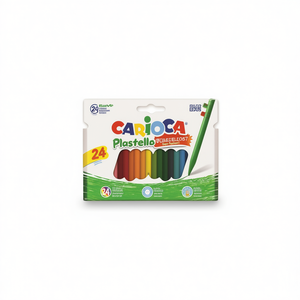 Pastelli a cera Carioca Plastellos 24 colori super resistenti per disegno artistico per bambini - Product Image 2