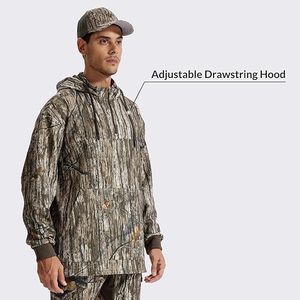 Hunting Hoodies for <b>Men</b> Fleece Lining Performance Insulation Pullover <b>Camo</b> Hoodie - Product Image 5
