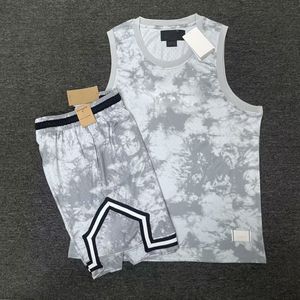 2526 Nuevo <span class=keywords><strong>Conjunto</strong></span> de Chaleco Deportivo American Flying Man, Sin Mangas, de Malla, Informal, para Entrenamiento de Baloncesto - Product Image 2