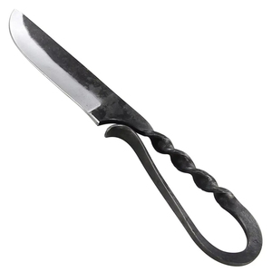 มีดครัวเหล็กกล้าคาร์บอนตีมือสไตล์โบราณยุคกลาง ผลิตโดย Burraq Handmade DIY OEM - ใบมีดอเนกประสงค์แบบไม่ปรับได้ รุ่นมาตรฐาน - Product Image 5