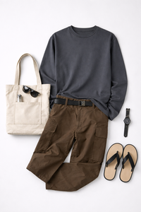 Camiseta de Manga Larga para Hombre, Cuello Redondo, 100% Algodón, Sólida, Casual, Holgada, Tejida, Transpirable, con Logotipo Personalizado OEM - Product Image 4