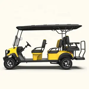 Carrito de golf al por mayor, vehículo utilitario eléctrico, carrito de golf de 6 plazas