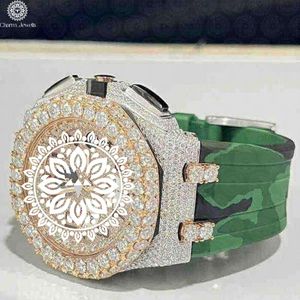Montre mécanique en acier inoxydable Charm, boîtier de 40 mm, verre analogique, montre de luxe pour homme, résistante aux chocs, 10 bars, date automatique, bouton poussoir - Product Image 3