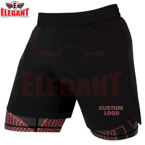 Ensemble Rash Guard et Short de Compression BJJ Respirant Écologique Séchage Rapide Double Couche Vêtements de Sport pour Entraînement MMA - Product Image 5