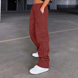 Pantalones Cargo de Verano para Mujer, Modernos y Duraderos, Cintura Elástica, Antiestáticos, Múltiples Bolsillos, Secado Rápido, Transpirables, para Actividades al Aire Libre - Product Image 3