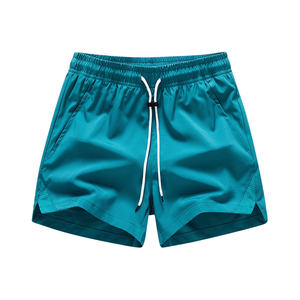 Pantalones cortos informales Urban Essential para hombre, versátiles para el día a día, tela de mezcla de algodón, adecuados para gimnasio, playa, correr o salidas informales - Product Image 1