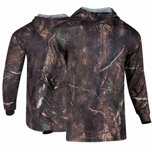 Vêtements de chasse en coton 100% respirant et écologique pour la saison de la chasse au cerf et aux oiseaux aquatiques, pull à capuche athlétique pour l'hiver - Product Image 2