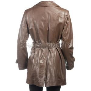 Vestes pour femmes, veste en cuir d'agneau véritable, respirante, col double, streetwear, bomber pour femmes - Product Image 4