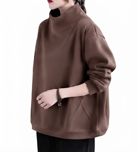 เสื้อสเวตเชิ้ตไหมพรมแขนยาวคอเต่าทรงเข้ารูปน้ำหนักเบาสำหรับผู้หญิง ดีไซน์เรียบง่ายหลากสี รุ่นใหม่ล่าสุด เหมาะสำหรับใส่ในฤดูหนาว - Product Image 2