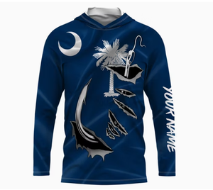 Chemises de pêche sportives à manches longues personnalisées, vente en gros, chemise de pêche par sublimation - Product Image 2