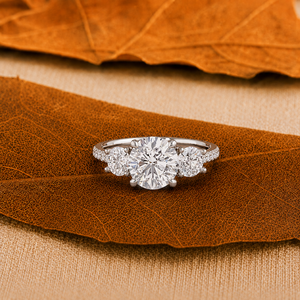 Best 1.60 Carat Women's 14K Yellow Gold Round Lab Grown Diamond Engagement <b>Ring</b> Classic Style IGI Certified Fine Jewelry - Product Image 5