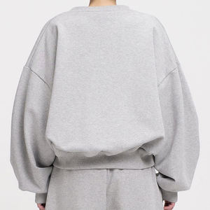 Boxy Fit Crew Neck Women's Hoodie <b>Sweatshirt</b> Manufacturers Custom Casual Sporty Fashion <b>Plain</b> Hoodie <b>Sweatshirt</b> - Product Image 4