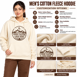 Sudadera con Capucha de Alta Calidad 100% Algodón Felpa 500 Gsm para Hombre, Sudadera Pesada con Capucha, Sudadera con Logo Personalizado, Sudadera Lisa de Felpa Francesa - Product Image 6