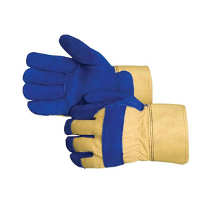 Guantes de Trabajo de Cuero Vacuno, Guantes Industriales de Cuero Resistentes para Protección en Trabajos Pesados, con Refuerzo en Dorso y Puño - Product Image 2