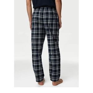 <b>Men's</b> Red and Black Plaid Pants Casual Straight <b>Trousers</b> <b>Elastic</b> <b>Waist</b> Drawstring Midweight - Product Image 4