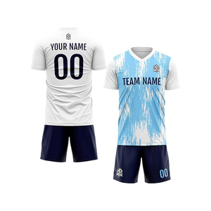 Uniforme Deportivo de Fútbol Transpirable que Absorbe la Humedad, Uniforme Personalizado para Partidos de Fútbol, Pantalones Cortos Deportivos, 100% Poliéster Sublimado - Product Image 4