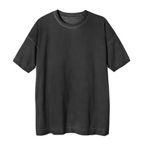 Camiseta Larga de Algodón para Hombre, Hecha a Medida, Estilo Oversize, Hombros Caídos, Ecológica, Transpirable, Tejido Grueso, Estilo Urbano, Económica - Product Image 1